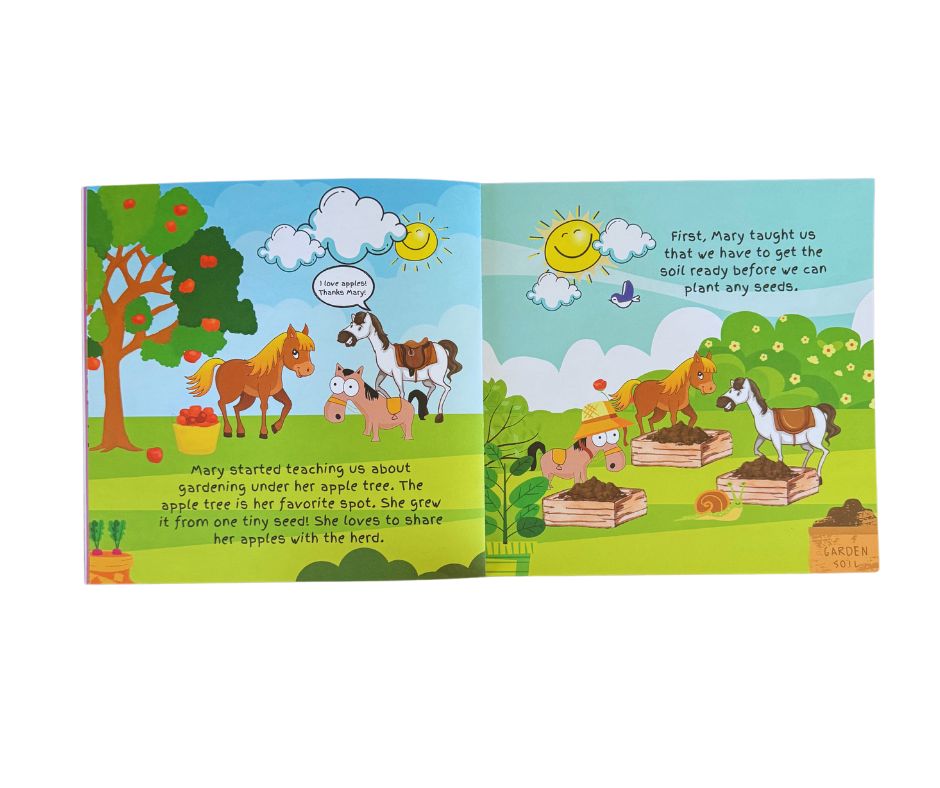 pete plants a seed Lessons from Pete the Pony: Pete Grows a Garden – Pete the Pony Store
