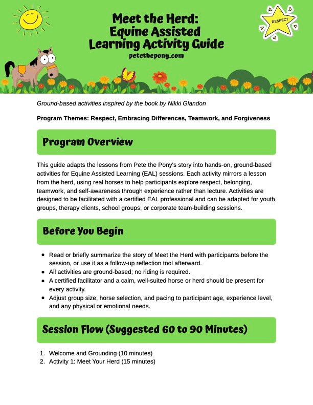 Equine-Assisted Learning Curriculum PDF