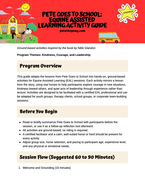 Equine-Assisted Learning Curriculum PDF